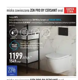 Cersanit miska zawieszana ZEN PRO BY CERSANIT oval oferta