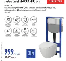 Cersanit CERSANIT zestaw z miską MODUO PLUS oval oferta