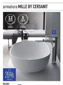 Cersanit Bateria umywalkowa Mille wysoka oferta