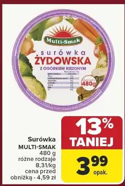 Carrefour Surówka żydowska MULTI-SMAK 480g oferta