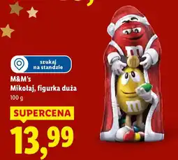 Lidl M&M's Mikołaj, figurka duża czekolada 100g oferta