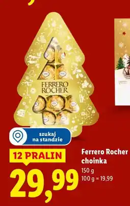 Lidl Ferrero Rocher choinka czekolada 150g oferta