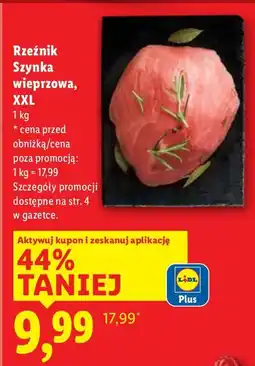 Lidl Rzeźnik Szynka wieprzowa, XXL oferta