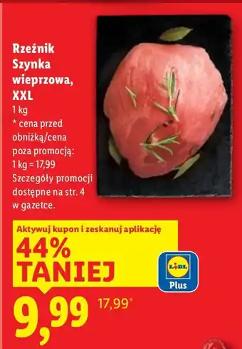 Lidl Rzeźnik Szynka wieprzowa, XXL oferta