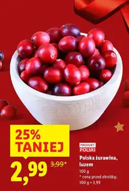 Lidl Polska żurawina, luzem Lidl oferta