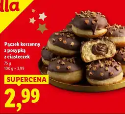 Lidl Pączek korzenny z posypką z ciasteczek Lidl oferta