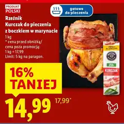 Lidl Kurczak Rzeźnik Kurczak do pieczenia z boczkiem w marynacie oferta