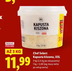 Lidl Kapusta Chef Select Kapusta kiszona, XXL oferta