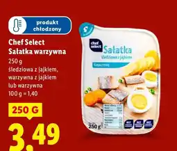Lidl Sałatka Chef Select Sałatka warzywna śledziowa z jajkiem, warzywna z jajkiem lub warzywna oferta