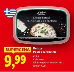 Lidl Pasta z serem feta Deluxe z pieprzem lub z suszonymi pomidorami oferta