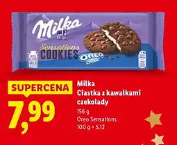 Lidl Milka Ciastka z kawałkami czekolady Oreo Sensations 156g oferta