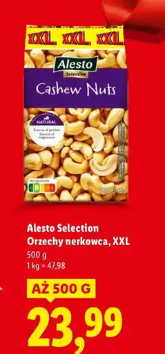 Lidl Orzechy nerkowca Alesto Selection Orzechy nerkowca, XXL oferta