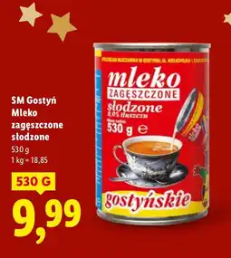 Lidl Mleko zagęszczone słodzone SM Gostyń oferta