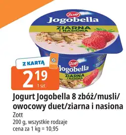 E.Leclerc Jogurt Jogobella 8 zbóż/musli/owocowy duet/ziarna i nasiona Zott oferta