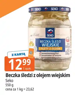E.Leclerc Beczka śledzi z olejem wiejskim Seko oferta