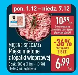 ALDI Mięso mielone z łopatki wieprzowej MIĘSNE SPECJAŁY oferta