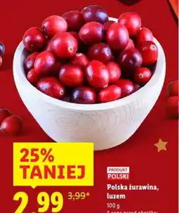 Lidl Polska żurawina oferta