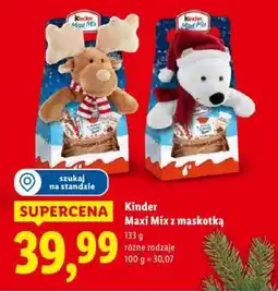 Lidl Kinder Maxi Mix z maskotką oferta