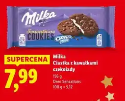 Lidl Milka Ciastka z kawałkami czekolady oferta