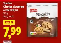 Lidl Sondey Ciastka z kremem orzechowym oferta