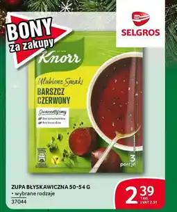 Selgros Zupa błyskawiczna oferta