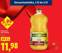 Lidl Wielkopolski Olej rzepakowy, 2L oferta