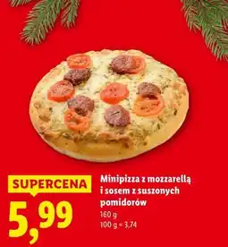 Lidl Minipizza z mozarellą i sosem z suszonych pomidorów oferta