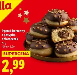Lidl Pączek korzenny z posypką z ciasteczek oferta