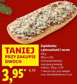 Lidl Zapiekanka z pieczarkami i serem oferta