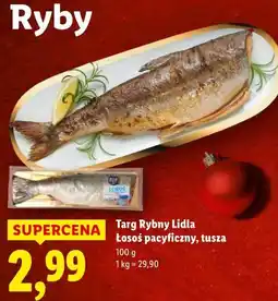 Lidl targ Rybny Lidla Łosoś Pacyficzny, tusza oferta
