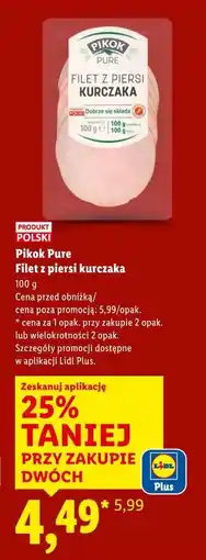 Lidl Pikok Pure Filet z piersi kurczaka oferta