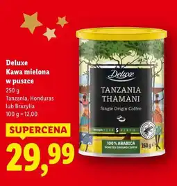 Lidl Deluxe Kawa mielone w puszce oferta