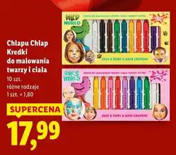 Lidl Chlapu Chlap Kredki do malowania twarzy i ciała oferta