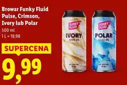 Lidl Browar Funky Fluid Puls, Crimson, Ivory lub Polar oferta