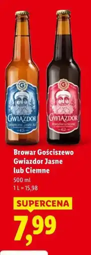 Lidl Browar Gościszewo Gwiazdor Jasne lub Ciemne oferta