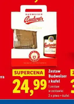 Lidl Zestaw Budweiser z kufel oferta