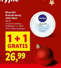 Lidl Nivea Soft Krem do twarzy, ciała i dłoni oferta