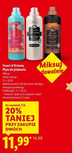 Lidl Tesori d'Oriente Płyn do płukania oferta