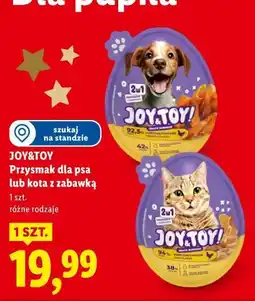 Lidl JOY&TOY Przysmak dla osa lub kota z zabawką oferta