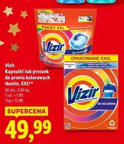 Lidl Vizir kapsułki lub proszek do prania kolorowych tkanin, XXL oferta