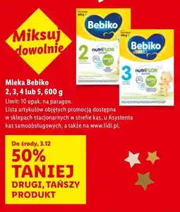 Lidl Mleka Bebiko 2, 3, 4 lub 5, 500 g oferta