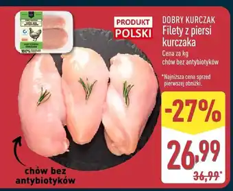 ALDI Filety z piersi kurczaka DOBRY KURCZAK oferta
