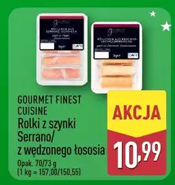 ALDI Rolki z szynki Serrano z wędzonym łososiem GOURMET FINEST CUISINE oferta