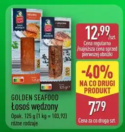 ALDI Łosoś wędzony GOLDEN SEAFOOD różne rodzaje oferta