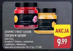 ALDI Cytryny w syropie Gourmet Finest Cuisine oferta