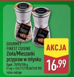 ALDI Zioła/Mieszanki przypraw w młynku Gourmet Finest Cuisine oferta