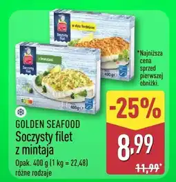 ALDI Soczysty filet z mintaja GOLDEN SEAFOOD różne rodzaje oferta
