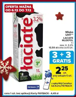 Carrefour Express Mleko UHT ŁACIATE MLEKPOL 3,2% oferta