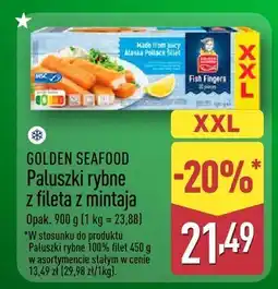 ALDI Paluszki rybne z fileta z mintaja GOLDEN SEAFOOD oferta