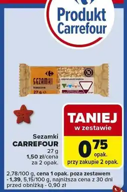 Carrefour Express Sezamki CARREFOUR 27 g oferta